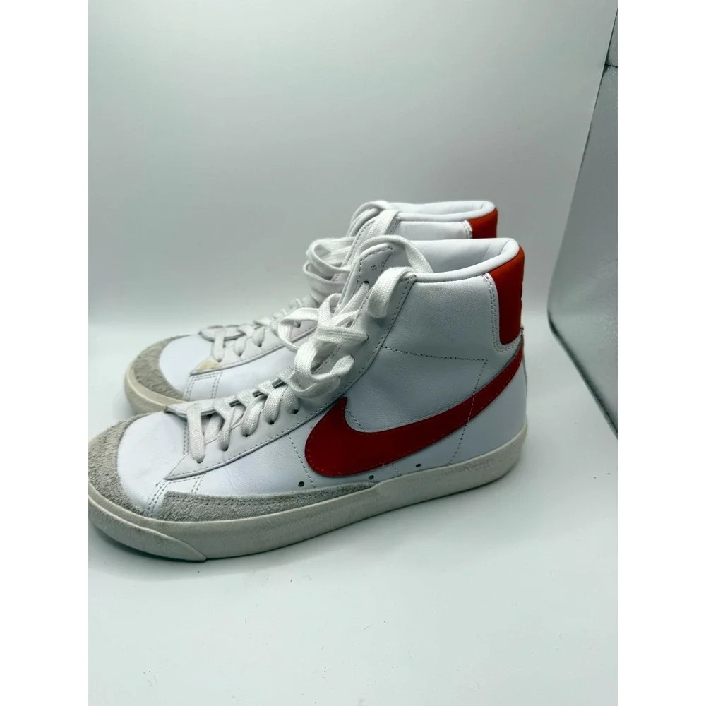 Nike Blazer‎ '77 Vintage Mid Womens 8 Sneaker Habanero Red Leather Skate Shoes